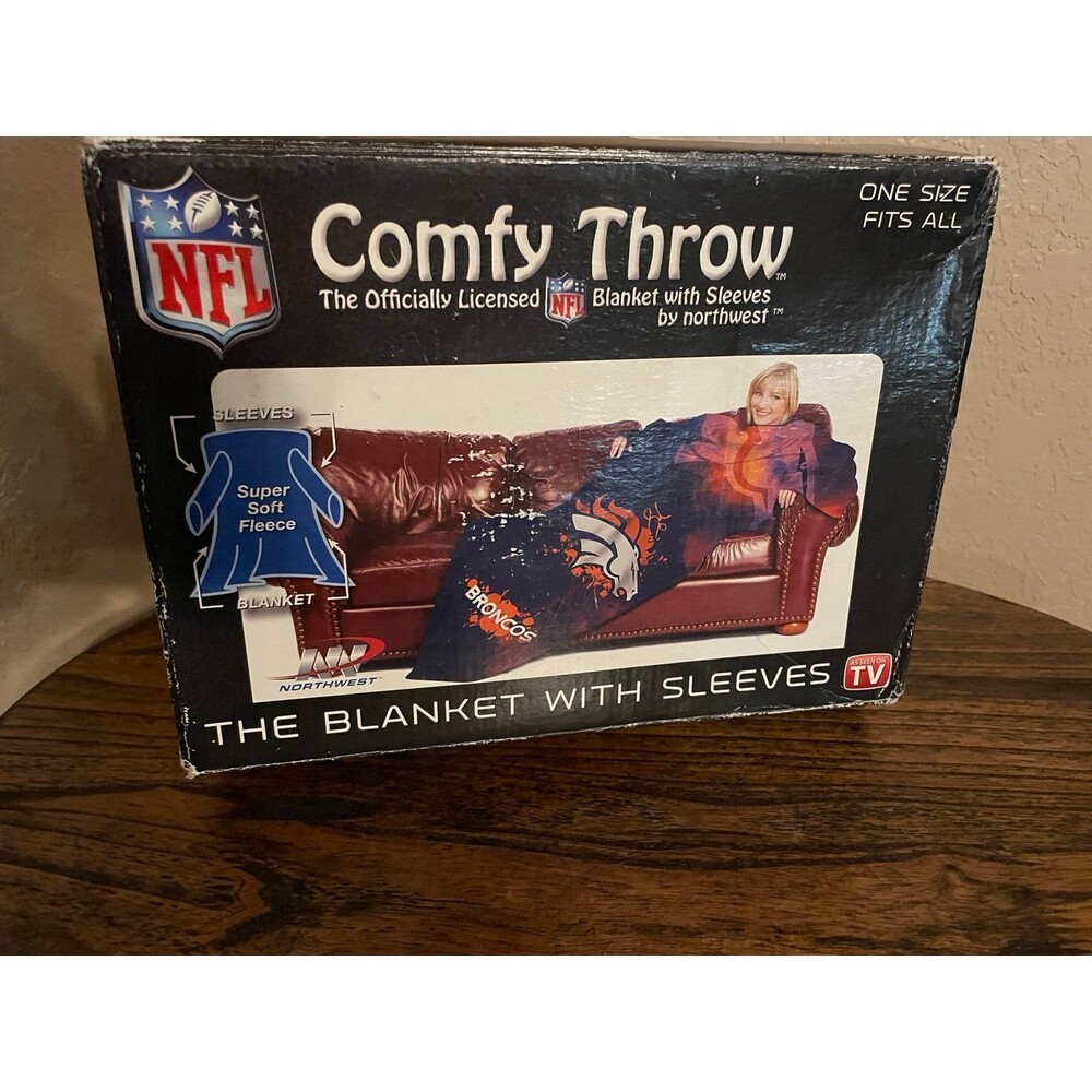 Denver Broncos Sleeved Throw NIB